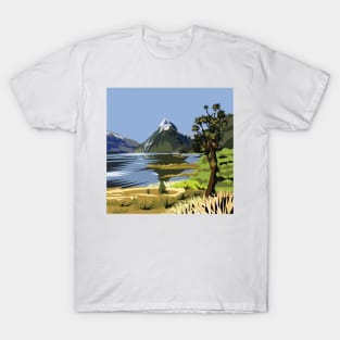 Mitre Peak, MIlford Sound, NZ T-Shirt